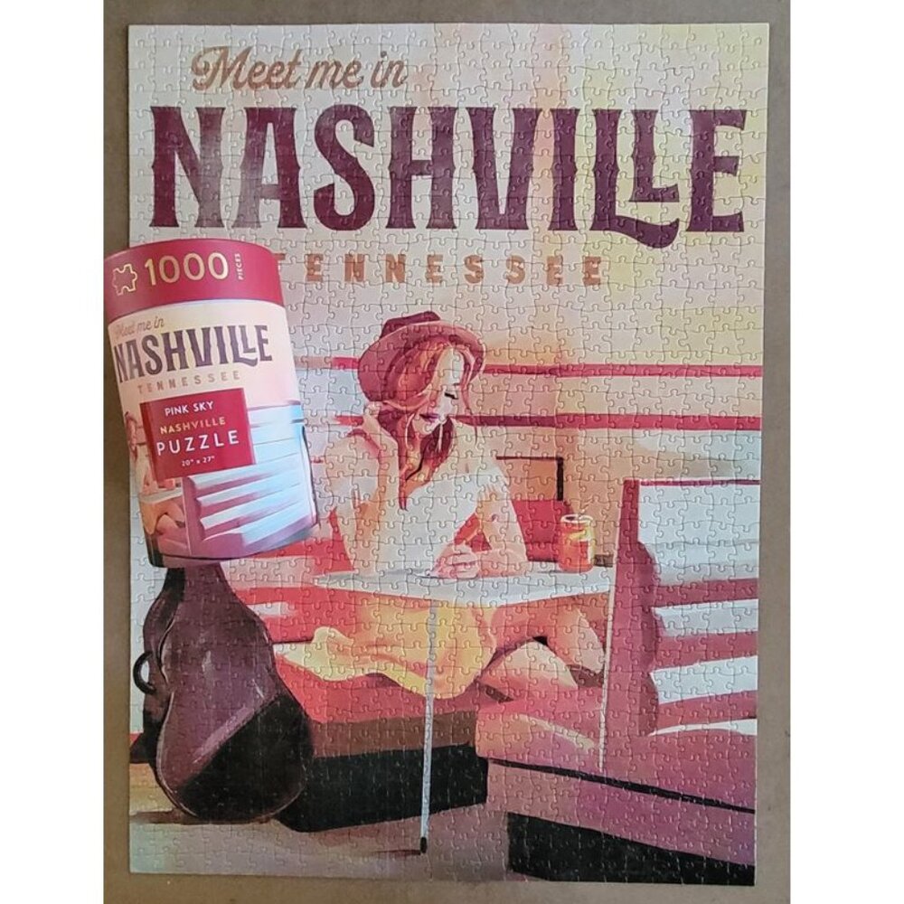 Pink Sky NASHVILLE Jigsaw Puzzle 1000 pieces - Picture 7 of 9